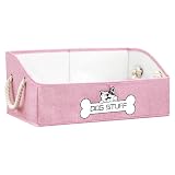 Thankspaw Dog Toy Basket, Storage Bin, Collapsible Box for Pet Accessories
