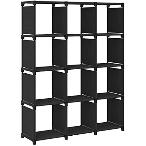 vidaXL Etagère d'Affichage 12 Cubes Cover