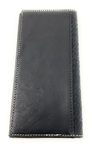 Premium Men's Cow Fur Cowhide Praying Cowboy Genuine Leather Bifold Wallet in 2 colors (Black)3