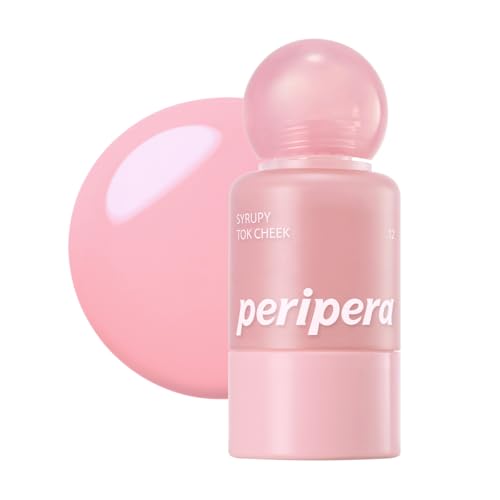 Image of PERIPERA SYRUPY TOK CHEEK Liquid Blush| Dewy Finish with Long-Lasting Hydration, Buildable & Blendable Color, Natural Glow for Cheeks, Safe for Sensitive Skin (12 SNUG GRAPE)