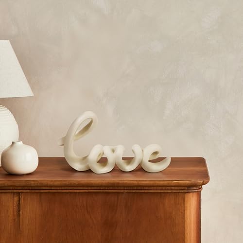 Escultura Letras LOVE Beige para Decoración de Hogar miniatura 5