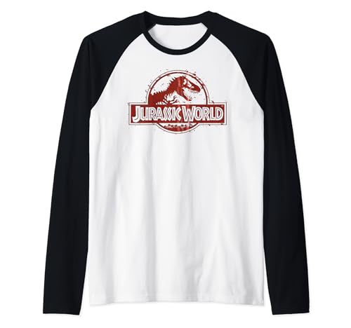 T-shirt Jurassic World à manches raglan et motif écailles imprimé relief