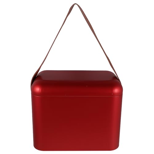 LOPUNER 密閉式ティーキャニスター:蓋とハンドル付きのポータブルブリキ製密閉保存瓶。コーヒー豆、紅茶、クッキー、スパイス、食品容器に最適。