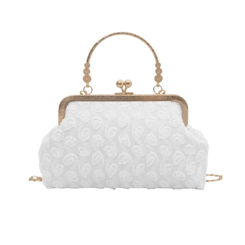 Sac à main rétro chic en dentelle fine de haute qualité pour cérémonie