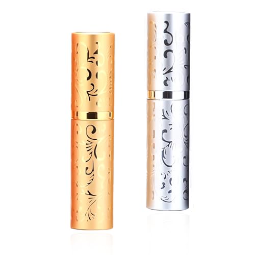 SSyang 10ML Vaporisateur Parfum Vide Rechargeable,2 Pièces Bouteille Vaporisateur de Parfum Portable Atomiseur Réutilisable Portable Atomiseur de Voyage,Pour Voyages Sac Main Poche