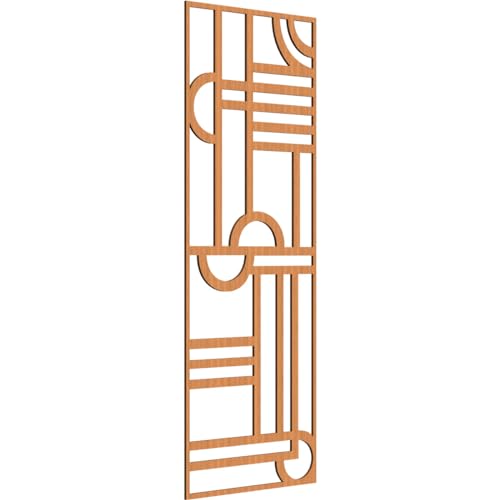 Riverton Decorative Pierced Fretwork Wood Wall Panels, 25 3/8"W x 64 3/8"H x 3/8"T, Cherry