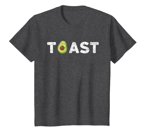 Avocado Toast T-Shirt, Youth, Dark Heather Grey, 4T