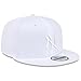 New Era NY New York Yankees 9FIFTY Wow White on White Snapback Cap, Adjustable Hat