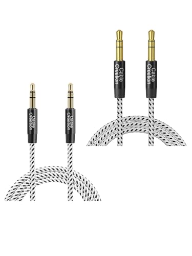 Cable auxiliar 3.5mm macho a macho 1.35m trenzado miniatura 1