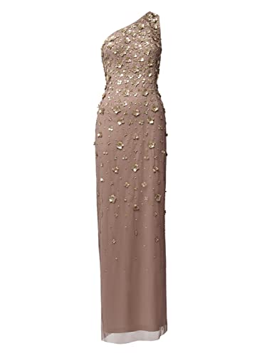 Adrianna Papell Women's One Shoulder Beaded Dress4