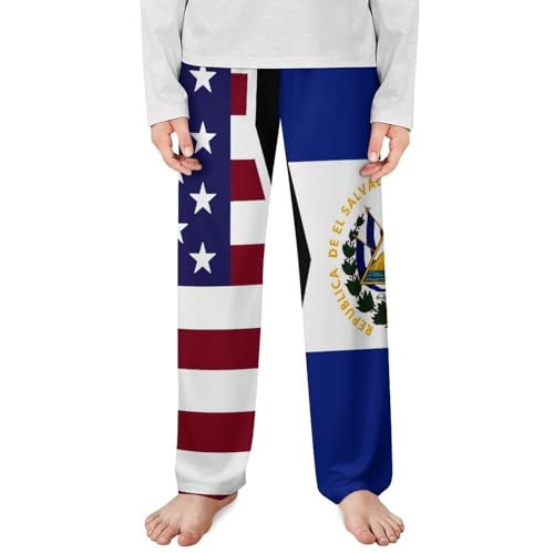 United States And El Salvador FlagChildren's Casual Pajamas130CM