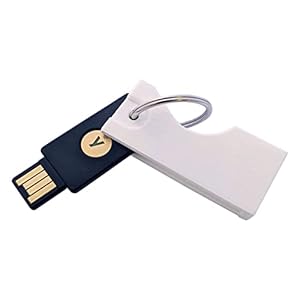 Yubikey 5 NFC / 5C NFC Cover case Keychain (5 NFC, Black)