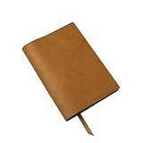 [ aso ] 姫路レザー 本革 ブックカバー 日本製 しおり付き 文庫本 カバー 手帳カバー A6 ZE-V158 (キャメル・名入れ無し)