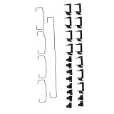 Stabilisateur de clavier : la barre stabilisatrice empêche les deux côtés de la touche de s'incliner lors de la frappe, insert stabilisateur