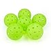 Spunspon 6 Pack Pickleball Balls, 40 Holes Outdoor Pickleballs, High Elasticity & Durable Pickle Balls for All Style Pickleball Paddles (Green)
