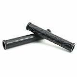 Beatus ハンドル レバーグリップ 使いやすい豊富なカラー レバーの滑り止め 冷たさ対策に ブレーキ アクセル 左右セット 汎用 (ブラック)