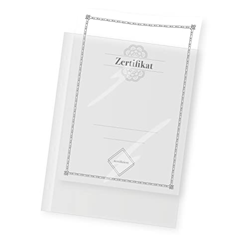 Idena 10010 - Prospekthüllen DIN A4, 10 Stück, aus PP-Folie, Folienstärke 0,12 mm, extra stark, dokumentenecht, Euro-Lochung, transparent, glasklar