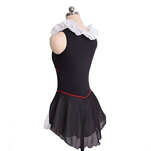 Vestidos De Patinação Artística, Tiras Sem Mangas Strass Conjunto De Roupas De Dança Para Ginástica