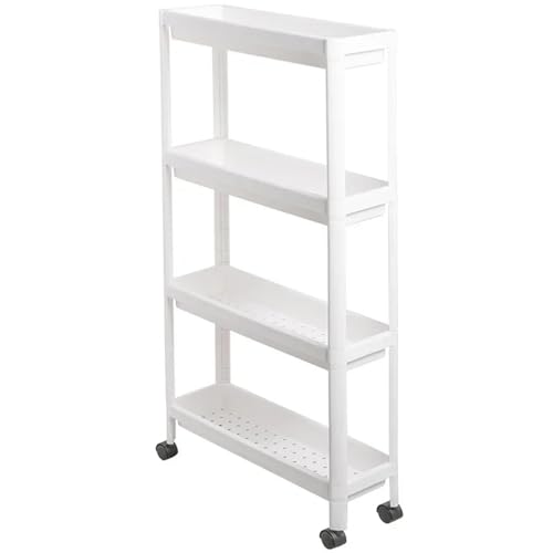 EXKURPOO Carrito Camarera Mueble de Cocina con Ruedas y Tirador Oculto for Bar