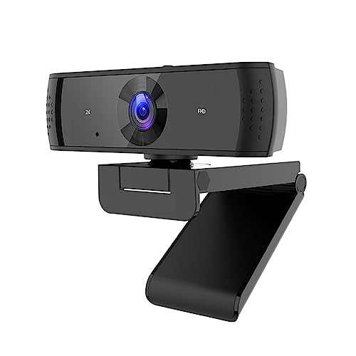 ウェブカメラ ウェブカメラ 2K FHD オートフォーカス コンピューターウェブカメラ 30FPS USB ウェブカメラ マイクとプライバシーカバー付き 会議、ライブストリーミング、録音用 WEB会議/ビデオ通話/テレワーク