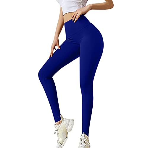 KONG JIMFAN Strumpfhose Hosenbunderweiterung Leggins Weiß Leggins Schlafanzughose Kariert Damen Leggins Sport Strumpfhose Damen Schwarz Transparent Gefüttert Strumpfhose Fleece(Blau,L)