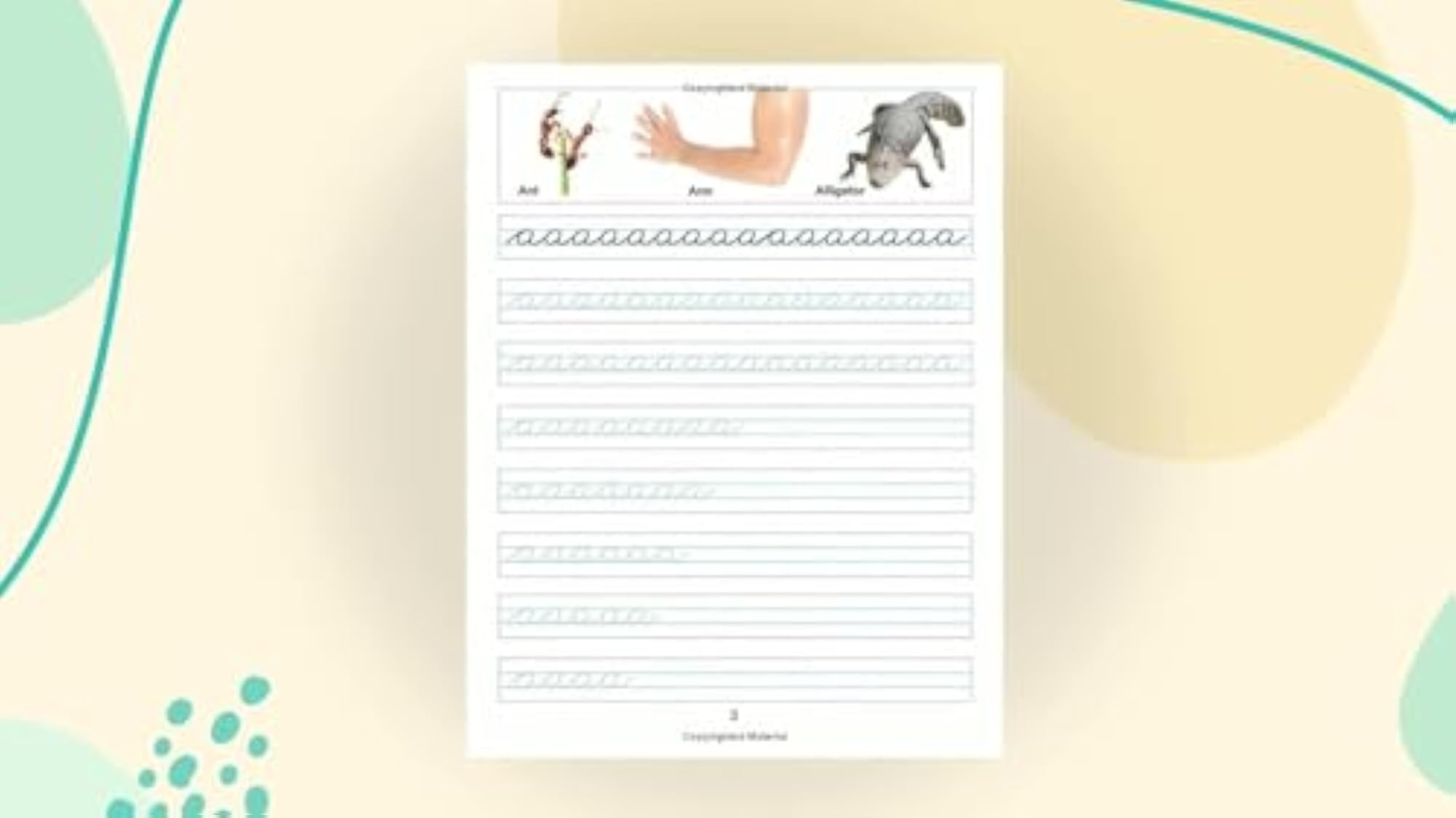 Cursive Writing Book B for Handwriting Practice