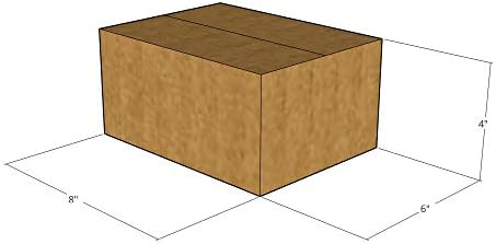 50 New Corrugated Boxes - 8x6x4 Multi-Depth 2" - 32 ECT