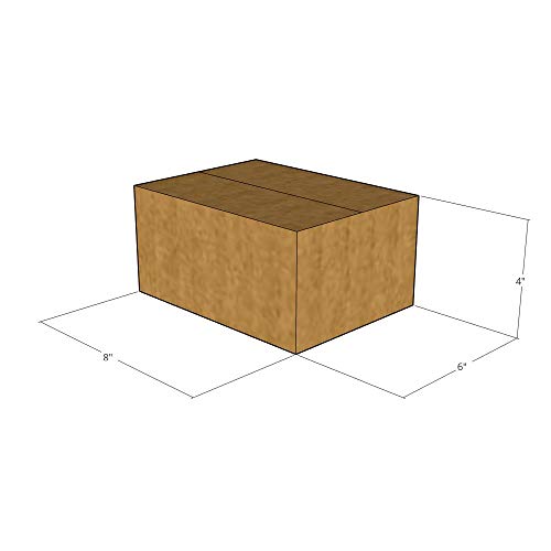 50 New Corrugated Boxes - 8X6X4 Multi-Depth 2" - 32 Ect #TOP29