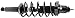 KYB SR4518 Strut-Plus Complete Corner Unit Assembly -Strut, Mount and Spring, Black