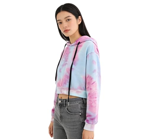 HIFI7 Bauchfrei Sweatshirts für Damen Kapuzenpullover Kurz Crop Top Hoodie...