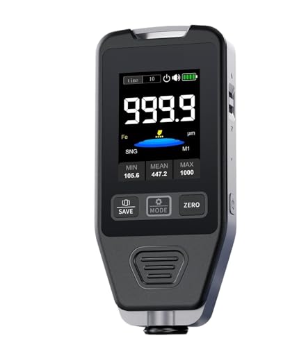 Medidor de espesor de pintura para automóvil CTG-20, calibrador digital para recubrimientos electroplacados y de masilla, rango 0-1400 μm, para acero (Fe) y metales no ferrosos (nFe) miniatura 1