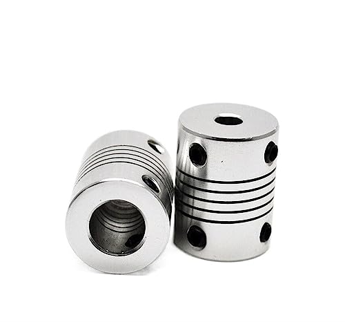 Rigid Coupling,Stainless Steel Rigid Coupling 1pcs D19L25 Aluminium CNC Motor Shaft Flexible Coupling(4 X 5)