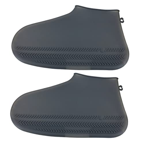 Cubiertas de botas de lluvia de silicona Hemobllo para mujeres y hombres, cubre zapatos antideslizantes para correr, acampar y jardín