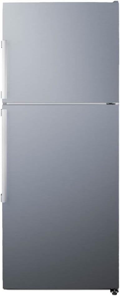 Summit 28" Refrigerator Freezer With Icemaker, Counter Depth, Stainless Steel- FF1514SSIM