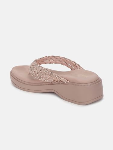 Image of Marc Loire Women's Embellished Slip-On Platform Heel Fashion Sandal for All Occasion