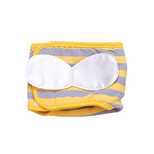 Image of Dog Diaper, Male Dog Belly Bands Physiological Pants Washable Reusable Soft Puppy Nappies Wraps for Small Dogs (L, Bee)