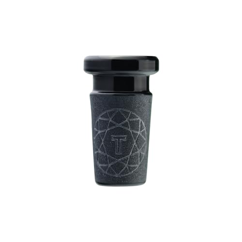 Image of Terporium Borosilicate Glass Reduction Adapter (Single) | Laboratory Glassware Connector | 14mm Male to 10mm Female Scientific Glass Adapter Lab Glassware | Black
