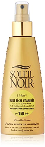 Soleil Noir Spray Huile Sèche Vitaminée SPF15 150 ml