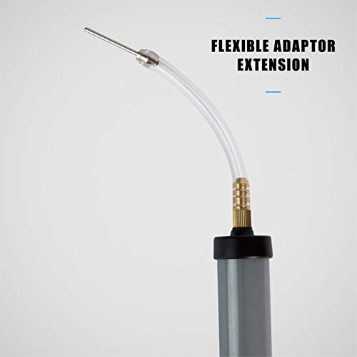 Mitre High Speed Inflator Soccer Ball Pump, Grey, One Size, Model: 5-A4012Gb1 #TOP6