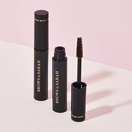 Sarah Wow Brows - 3 in 1 Brow Mascara, Long Lasting Sculpt & Growth, Vegan Formula - Mocha, 90 g (Pack of 1)