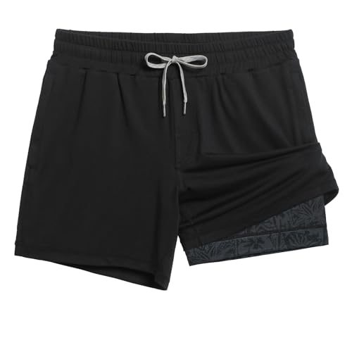 maamgic Mens 2 in 1 Running Shorts, 5