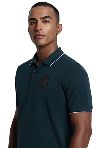 Image of Peter England Men's Cotton Regular Fit Polo Shirt