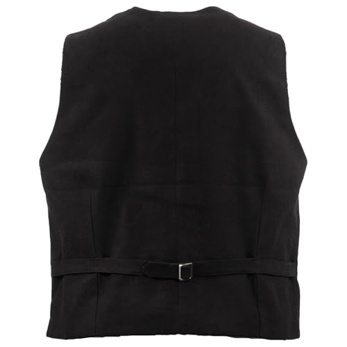 Outback Trading Company Men's Jessie Canvas 29829 Formal & Casual Western Snaps Closure Vest with Adjustable Back Slide Belt3