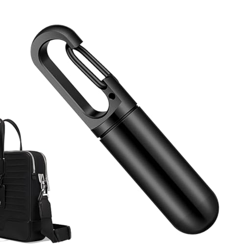 Tiny Keychain Pill Holder -Small Portable Tablet Dispenser、ステンレス鋼タブレットディスペンサー|ホームにはピルオーガナイザー、ホームスクール用の財布バッグベルト用のピルホルダー1.38*0.47*