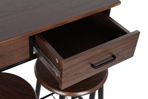 Table de cuisine compacte 80x50 pour studio et petit espace avec tabourets - 5