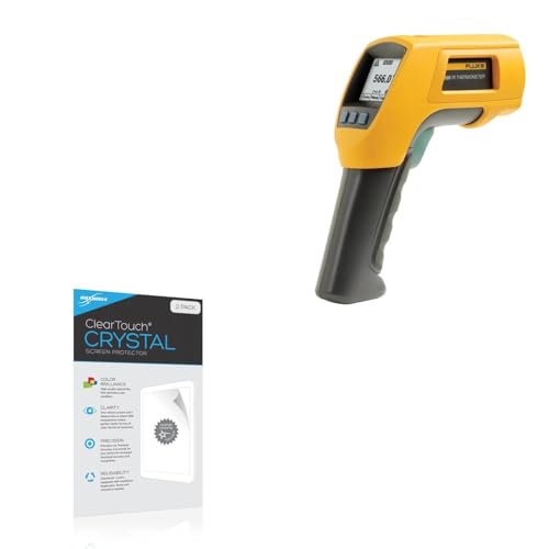 BoxWave Screen Protector Compatible with Fluke 566 - ClearTouch Crystal (2-Pack), HD Film Skin - Shields from Scratches