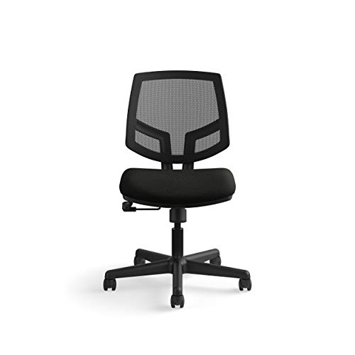 HON HON5711SB11T Volt Mesh Back Task Chair | Center-Tilt | Black SofThread Leather