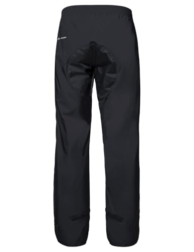 VAUDE Herren Men's Drop Pants Ii Regenhose, Black Uni, XL