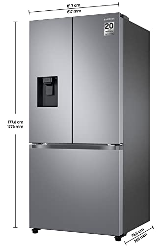 Image of Samsung 579 L Inverter Frost-Free French Door Refrigerator Appliance (RF57A5232SL /TL, Ez Clean Steel, Convertible), Real Stainless, Convertible, Silver