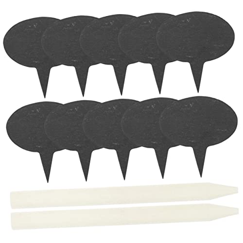 Alipis 1Set Cheese Markers Oval Cake Dessert Toppers Food Labels for Buffet Party and Events Includes Cheese Label Signs Marking Pens